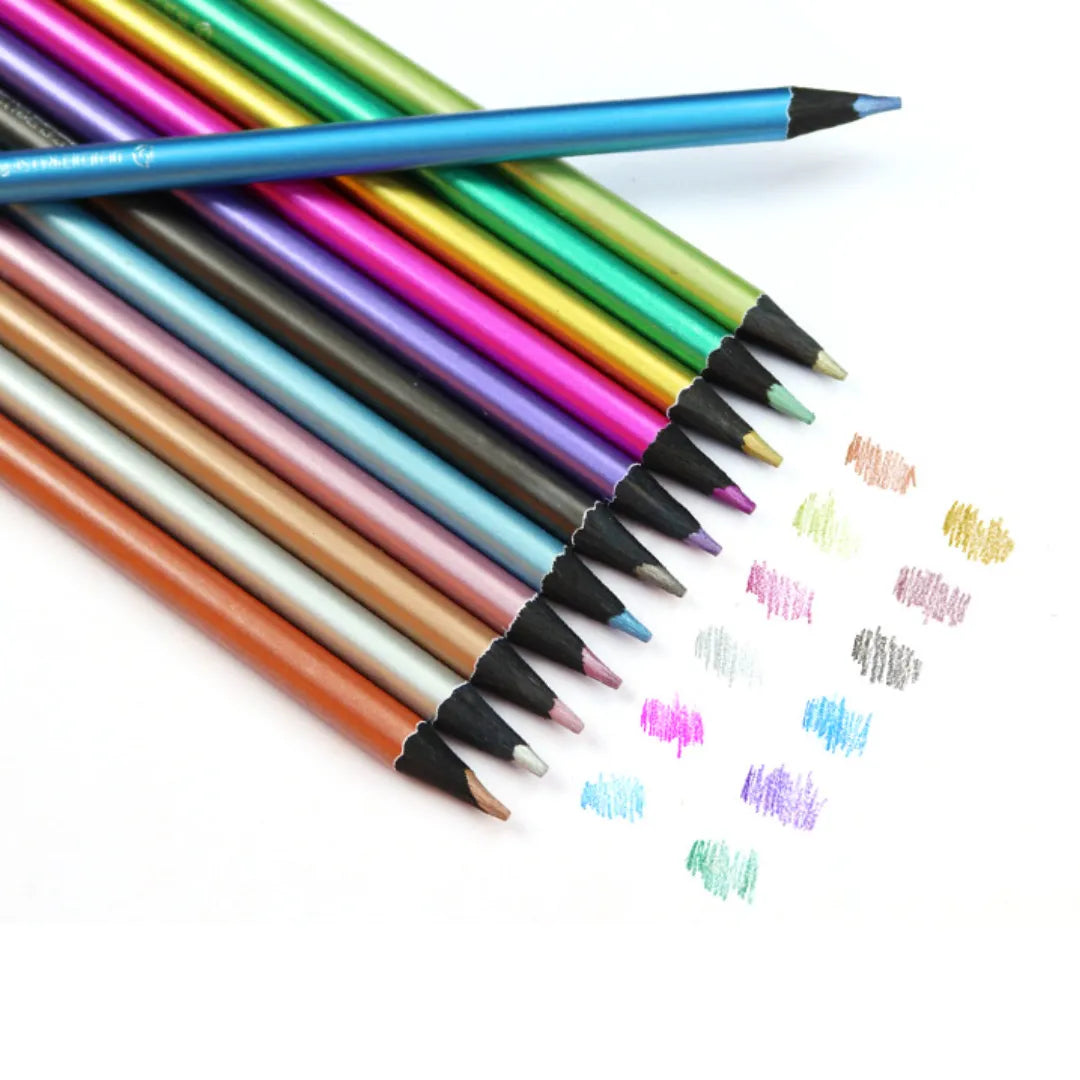 Crayons métalliques pour dessins * 12