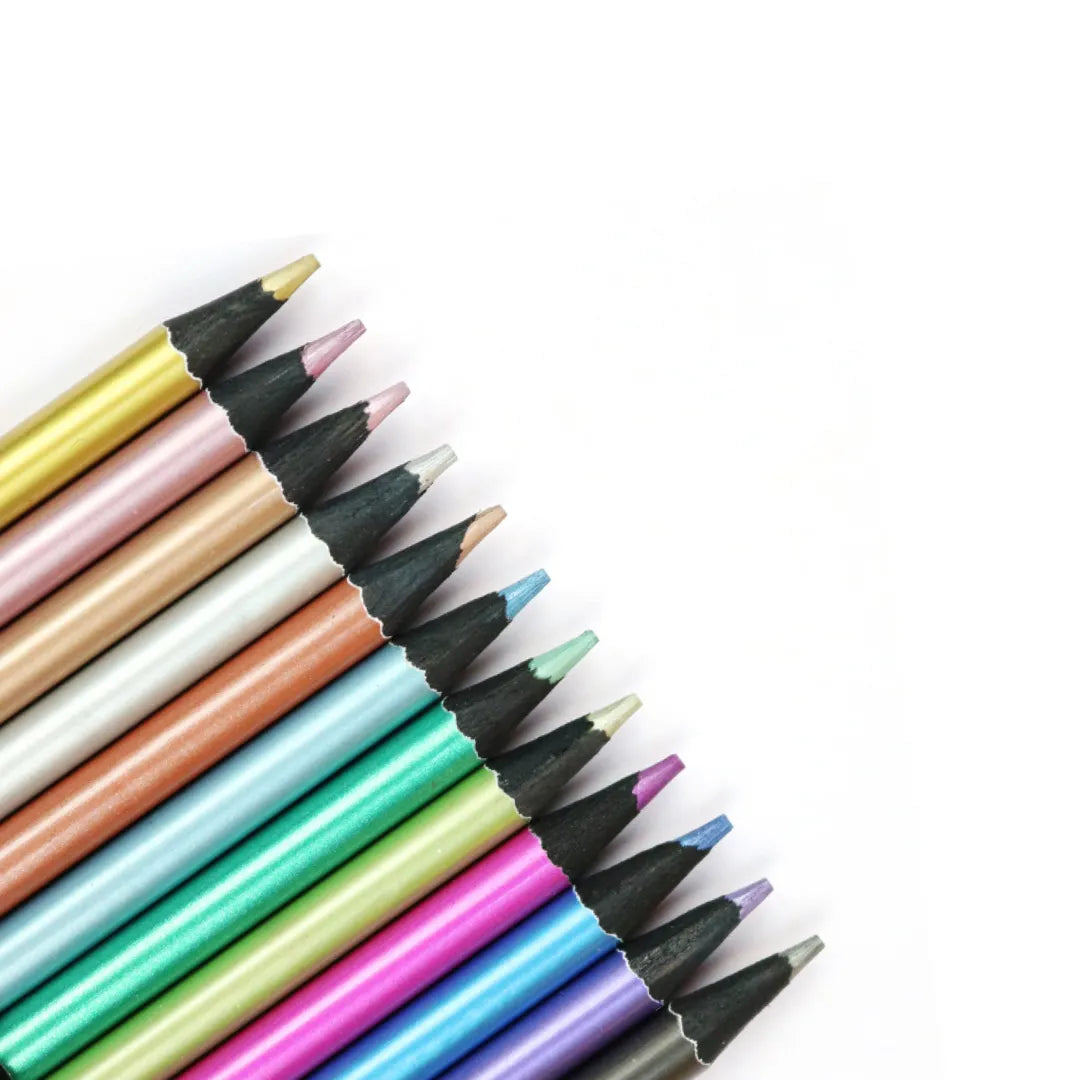 Crayons métalliques pour dessins * 12